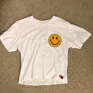 White Smiley Face T-Shirt